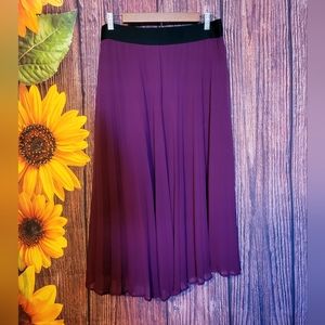 Time&Tru Layered Faux Chiffon Skirt